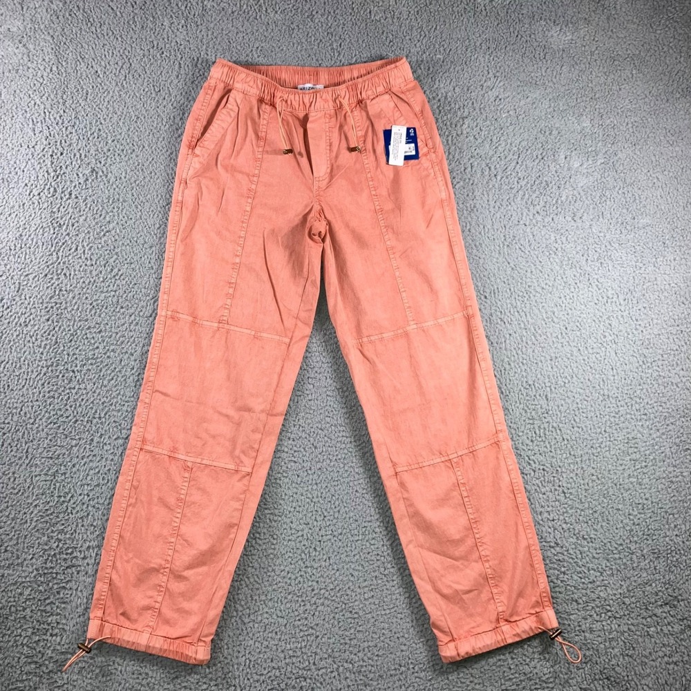 Arizona Utility Pants Women XS Relaxed Fit Drawstring Ankle Y2K Casual Outdoor